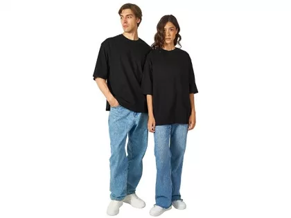 Футболка Berlin к/р оверсайз, 100% хлопок, 180гр, черный, фото 6