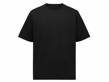 Футболка Kyoto из джерси 180 г/м2 с пич отделкой, унисекс, черный, фото 6