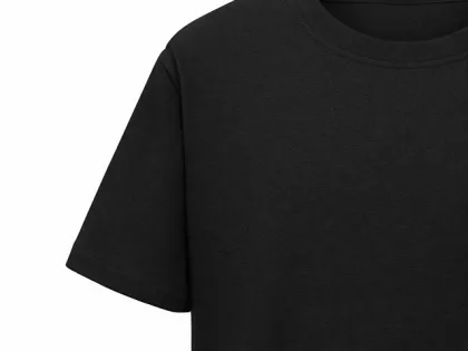 Футболка Kyoto из джерси 180 г/м2 с пич отделкой, унисекс, черный, фото 9