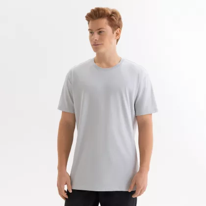 Футболка унисекс Крис (Kris), 150 гр., светло-серая, размер XS