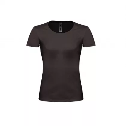 Футболка женская Exact 190 Top/women, черная/black, размер M, черный, фото 1