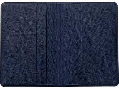 Футляр-книжка на 4-е карты с RFID "Фэйвор (Favor)", темно-синий, фото 3