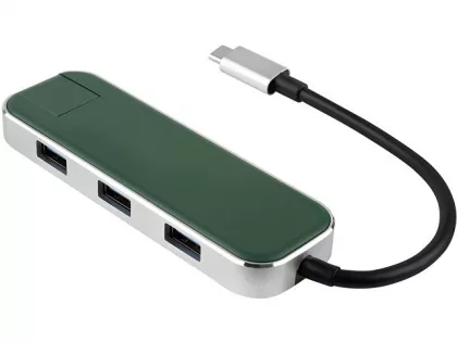 Хаб USB Rombica Type-C Chronos Green (Р), фото 1