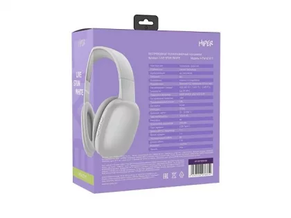 HIPER Наушники накладные Bluetooth HIPER LIVE STUN HTW-QTX17, фото 10