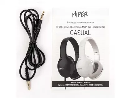 HIPER Наушники накладные WIRED CASUAL BLACK HTW-OV1 (Р), фото 9