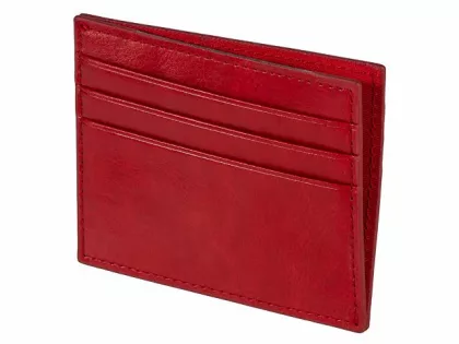 Картхолдер для 6 пластиковых карт с RFID-защитой "Fabrizio", красный, фото 5