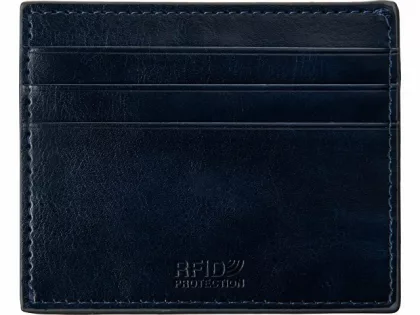 Картхолдер для 6 пластиковых карт с RFID-защитой "Fabrizio", синий, фото 6