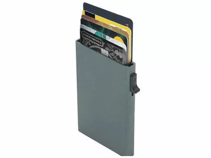 Картхолдер "Florence" с RFID- защитой из алюминия, цвет оружейной стали, фото 5
