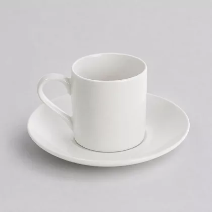 Кофейная пара прямой формы Espresso, 100мл, белый, фото 1