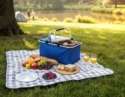Корзина для пикника "Picnic" , синий, фото 5