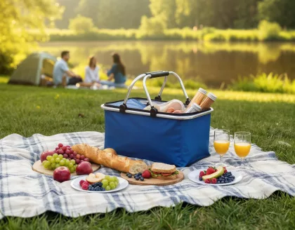 Корзина для пикника "Picnic" , синий, фото 6