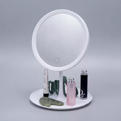 Косметическое зеркало с LED-подсветкой "Beautific", белый, фото 1