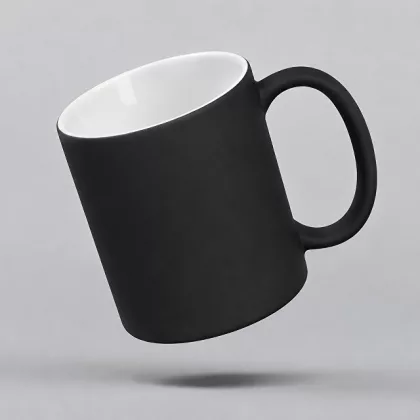 Кружка с покрытием soft-touch «Barrel of a Gum», черный Р)
