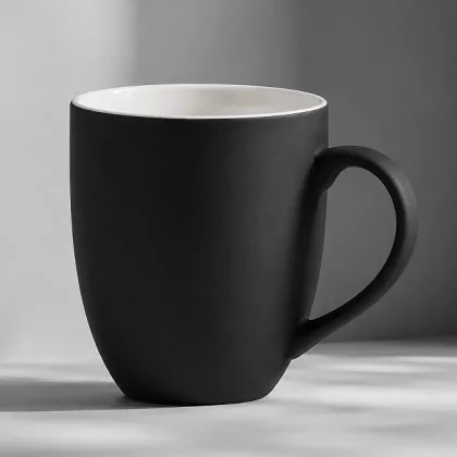 Кружка с покрытием soft-touch C1, черный