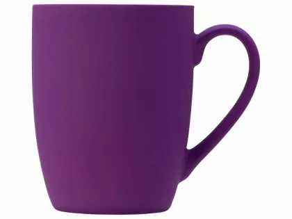 Кружка с покрытием soft-touch C1, фиолетовый, фото 3