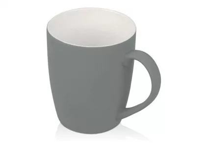 Кружка с покрытием soft-touch C1, серый (Р)