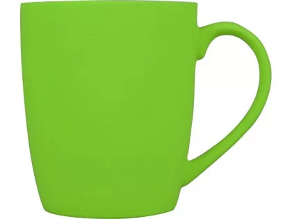Кружка с покрытием soft-touch C1, зеленое яблоко, фото 3