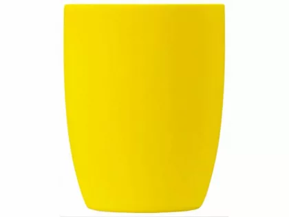 Кружка с покрытием soft-touch C1, желтый, фото 4