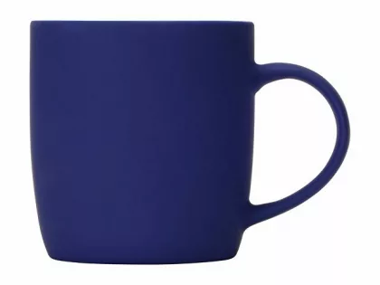 Кружка с покрытием soft-touch "Dalgona", синяя (P), фото 3