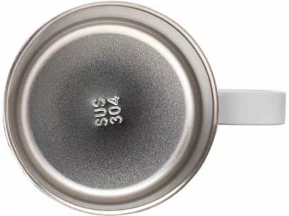 Кружка стальная Alaska с крышкой слайдером, powder coating, белый, фото 8