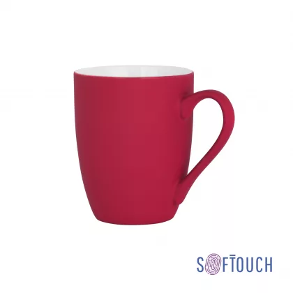 Кружка "Trend", покрытие soft touch, красный