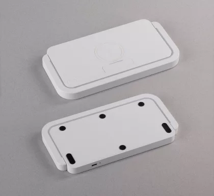 Лампа складная "Smart Light" с беспроводным (10W) зарядным устройством и подставкой для смартфона, белый, фото 7