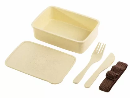 Ланч-бокс Meal из бамбукового волокна, бежевый, фото 4