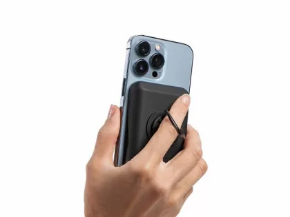 Магнитный беспроводной внешний аккумулятор "MagnetIQ", 5000 mah, 10 W, черный (Р), фото 8