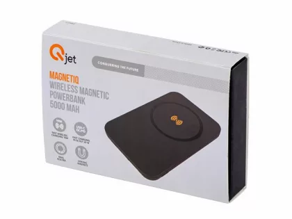 Магнитный беспроводной внешний аккумулятор "MagnetIQ", 5000 mah, 10 W, черный (Р), фото 18