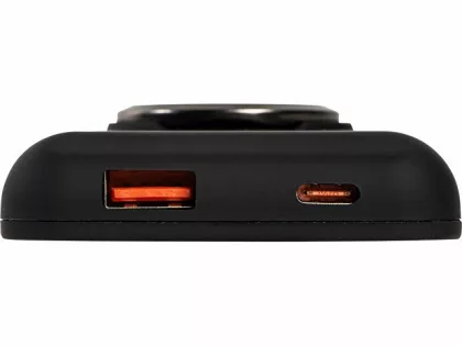 Магнитный беспроводной внешний аккумулятор "MagnetIQ", 5000 mah, 10 W, черный (Р), фото 13