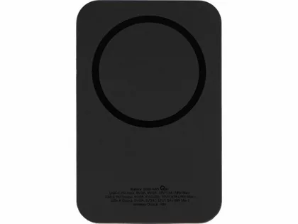Магнитный беспроводной внешний аккумулятор "MagnetIQ", 5000 mah, 10 W, черный (Р), фото 3