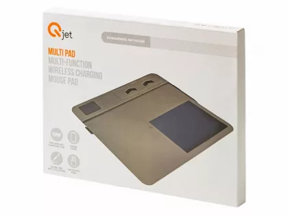 Многофункциональный коврик для мыши «Multi Pad» с беспроводной зарядкой и LCD экраном, 10 Вт, черный, фото 15
