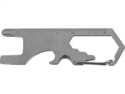 Мультиинструмент "Carabiner", серебристый, фото 2