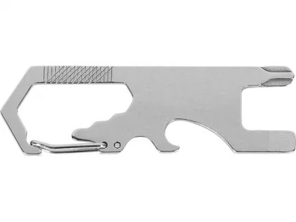 Мультиинструмент "Carabiner", серебристый, фото 3
