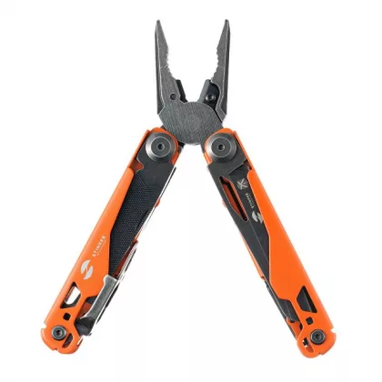 Мультитул Stinger, 107 х 19 мм, 19 функций, сталь, оранжевый корпус, стоунвош, в картонной коробке, в комплекте нейлоновый чехол, фото 4