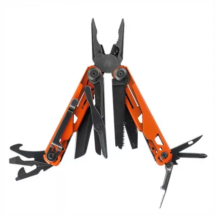 Мультитул Stinger, 107 х 19 мм, 19 функций, сталь, оранжевый корпус, стоунвош, в картонной коробке, в комплекте нейлоновый чехол, фото 3