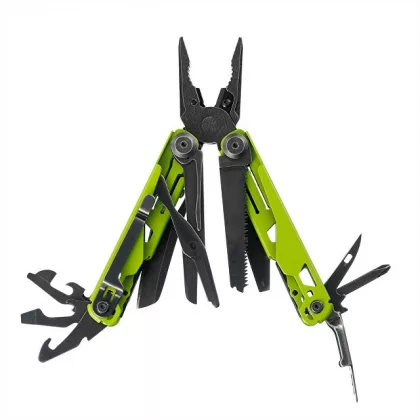 Мультитул Stinger, 107 х 19 мм, 19 функций, сталь, салатовый корпус, стоунвош, в картонной коробке, в комплекте нейлоновый чехол, фото 3