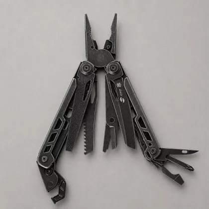 Мультитул Stinger, 116 х 25 мм, 16 функций, сталь, стоунвош, в картонной коробке, в комплекте нейлоновый чехол, фото 1