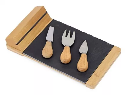 Набор для сыра из сланцевой доски и ножей Bamboo collection "Taleggio" (Р), фото 1
