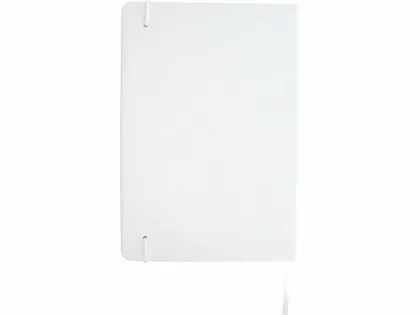 Набор Legato Elegance из блокнота формата А5 в твердой обложке и ручки-роллера, белый/черный, фото 3