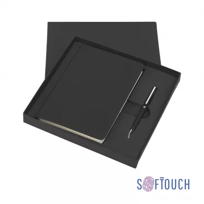 Набор подарочный "Неаполь", покрытие soft touch, черный, фото 1