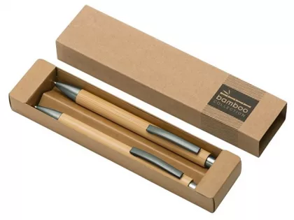 Набор ручка и механический карандаш "Tender bamboo", натуральный, фото 5