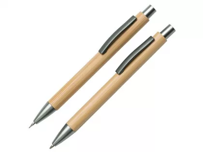 Набор ручка и механический карандаш "Tender bamboo", натуральный, фото 2