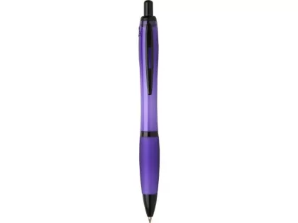 Nash шариковая ручка из переработанного пластика с черной отделкой (черные чернила) - Фиолетовый, фото 2