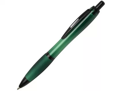 Nash шариковая ручка из переработанного пластика с черной отделкой (черные чернила) - Зеленый, фото 1