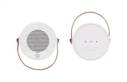 Настольная беспроводная (15W) зарядная станция "Smart Home" с bluetooth колонкой-лампой, белый, фото 5
