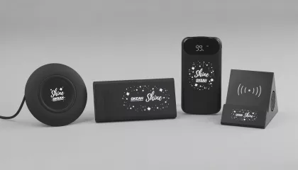 Настольное беспроводное зарядное устройство "Light SOFTTOUCH" с подсветкой логотипа, черный, фото 3