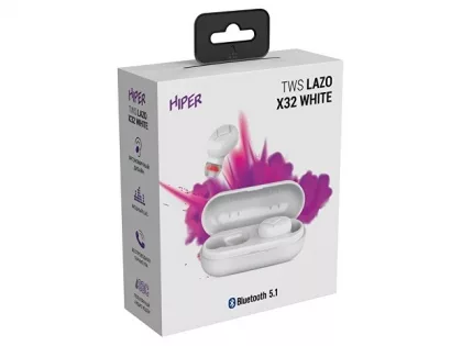 Наушники HIPER TWS Lazo X32 White (HTW-LX32) Bluetooth 5.1 гарнитура, Белый (Р), фото 5