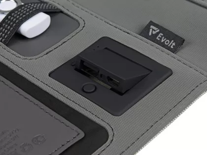 Органайзер с беспроводной зарядкой 5000 mAh "Powernote", светло-серый, фото 5