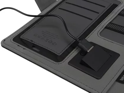Органайзер с беспроводной зарядкой 5000 mAh "Powernote", светло-серый (P), фото 7